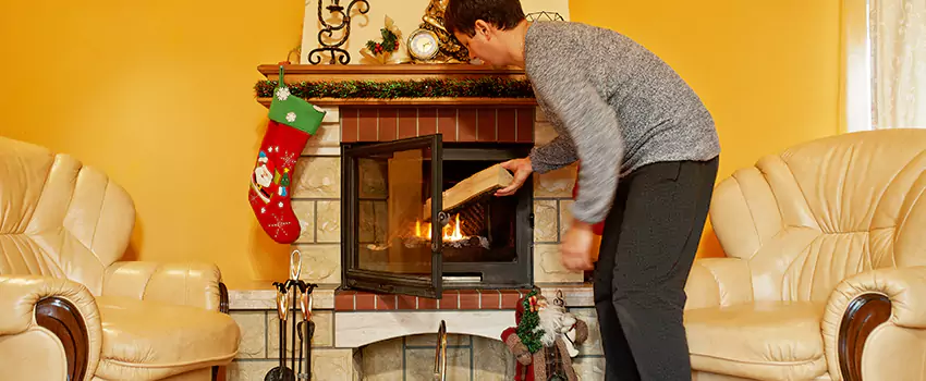 Rusted Metal Fireplace Restoration in Tuscaloosa, Alabama